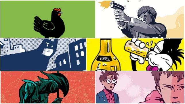 Comics collage EDIIMA20200604 0917 4 - De un Aquiles atípico a un Batman confinado: cómics y libros ilustrados para darle color a la desescalada
