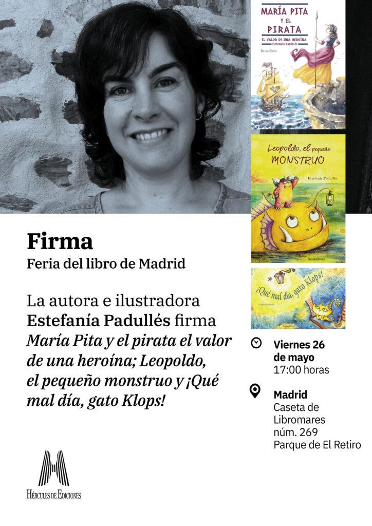 Firma Estefania Padulles Feria del libro de Madrid 2023 724x1024 - Eventos