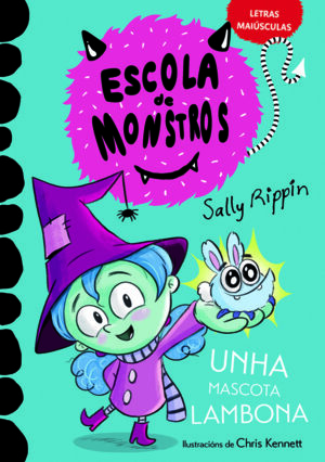 Aprende a ler na Escola de Monstros 1 - Unha mascota lambona EDICIÓN EN LETRAS MAYÚSCULAS